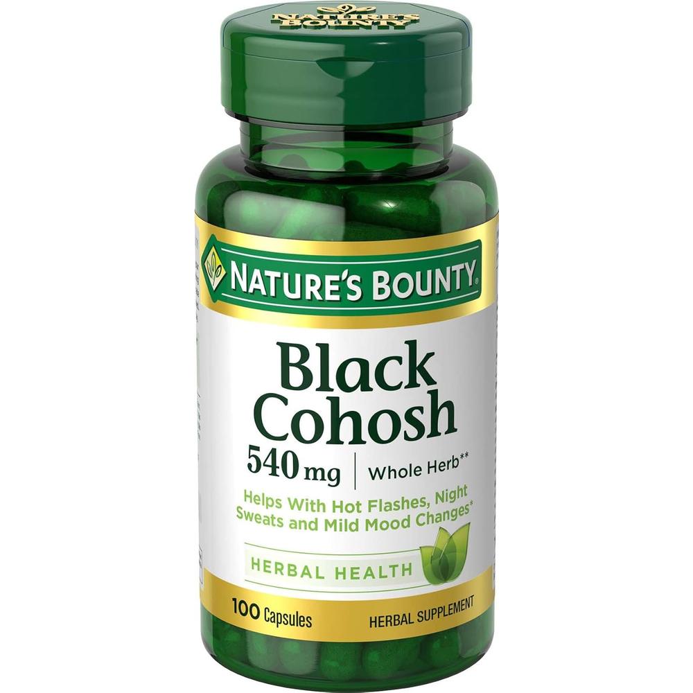 BLACK COHOSH NATURE'S BOUNTY 540 MG 100 CÁPSULAS - 1