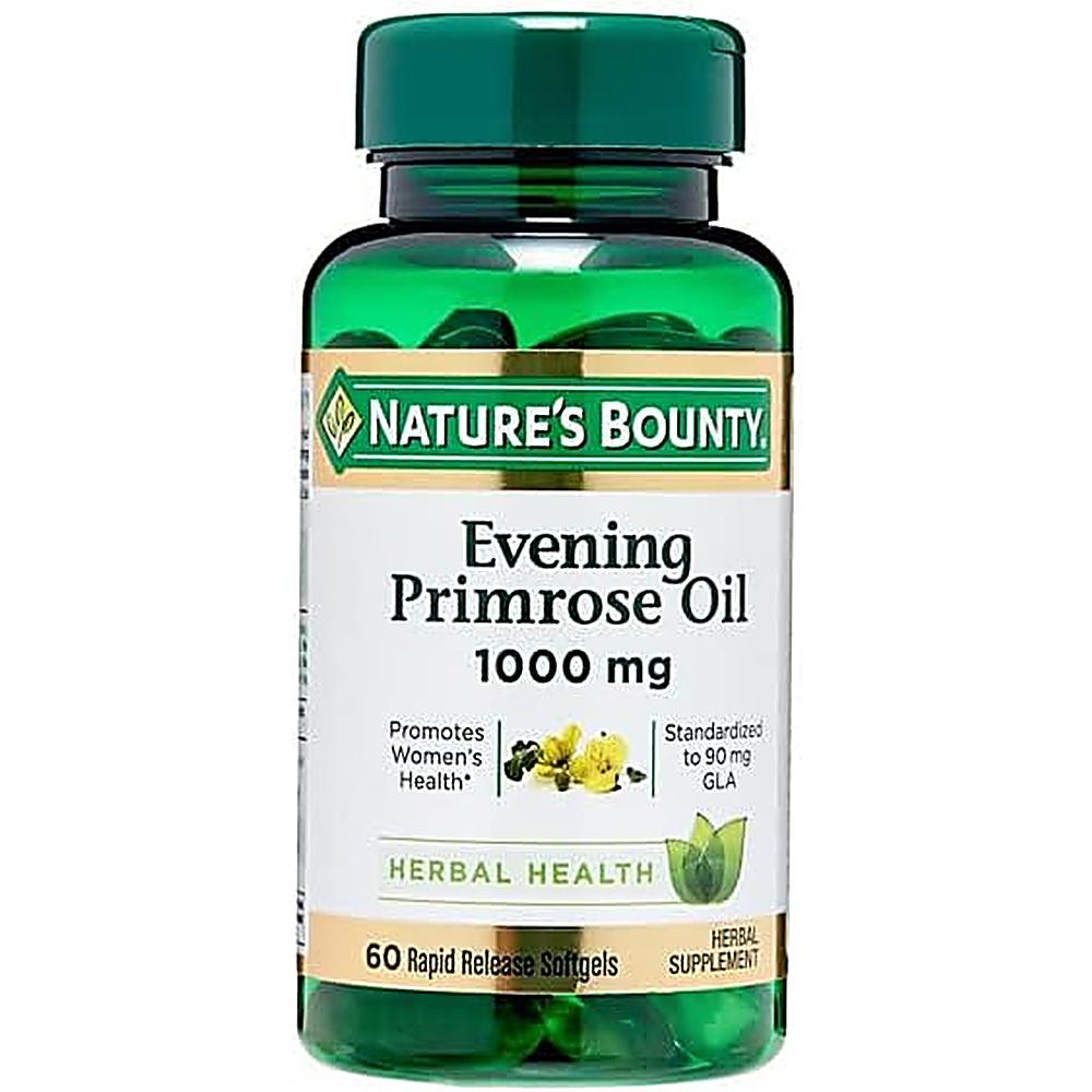 ACEITE DE ONAGRA NATURE'S BOUNTY 1000 MG + GLA 90 MG 60 CÁPSULAS BLANDAS | PACK 3 - 6