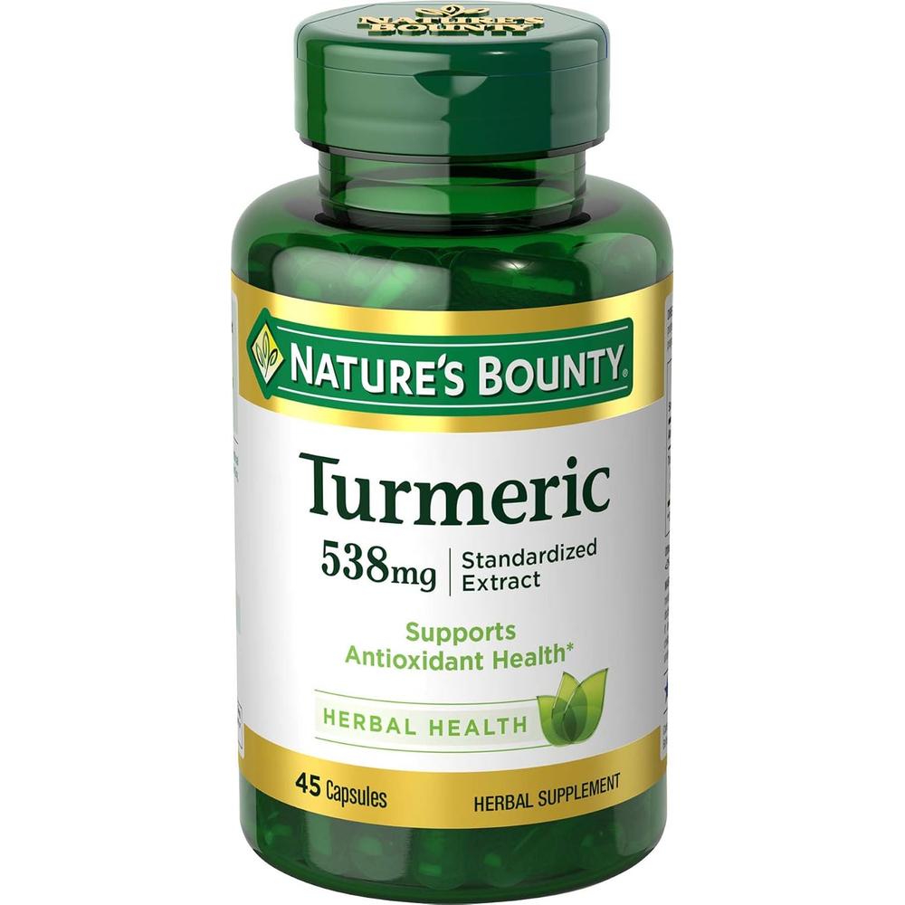 CÚRCUMA NATURE'S BOUNTY 538 MG 45 CÁPSULAS - 1