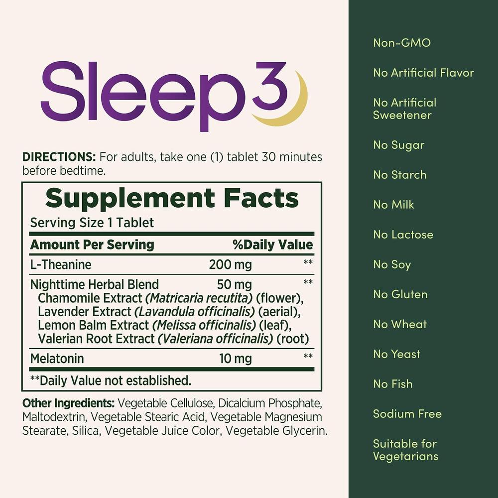 MELATONINA NATURE'S BOUNTY 10 MG 30 TABLETAS TRICAPA - 5