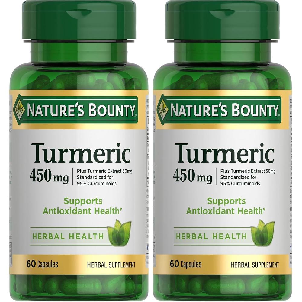 CÚRCUMA NATURE'S BOUNTY 450 MG 60 CÁPSULAS | PACK 2 - 1