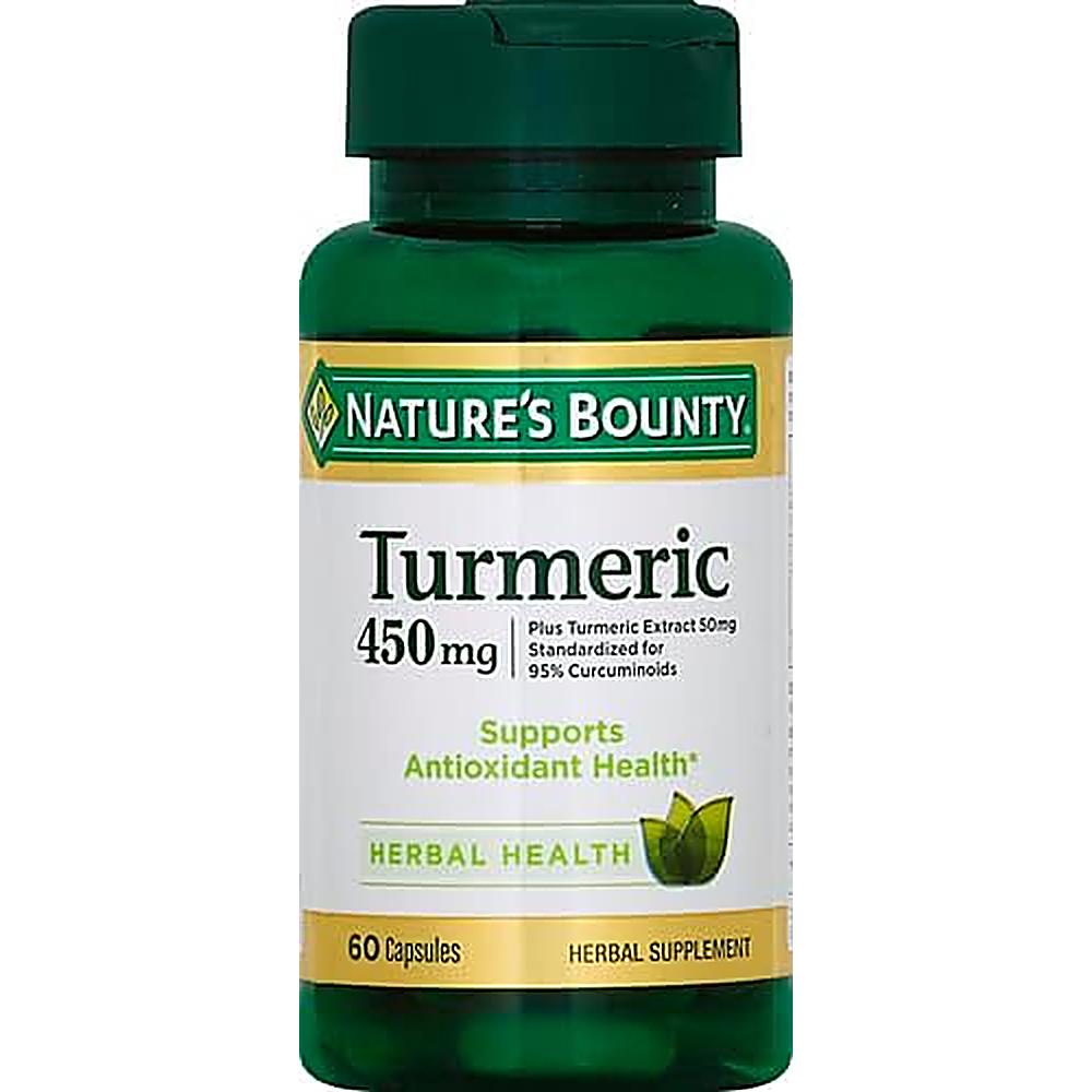 CÚRCUMA NATURE'S BOUNTY 450 MG 60 CÁPSULAS | PACK 2 - 2