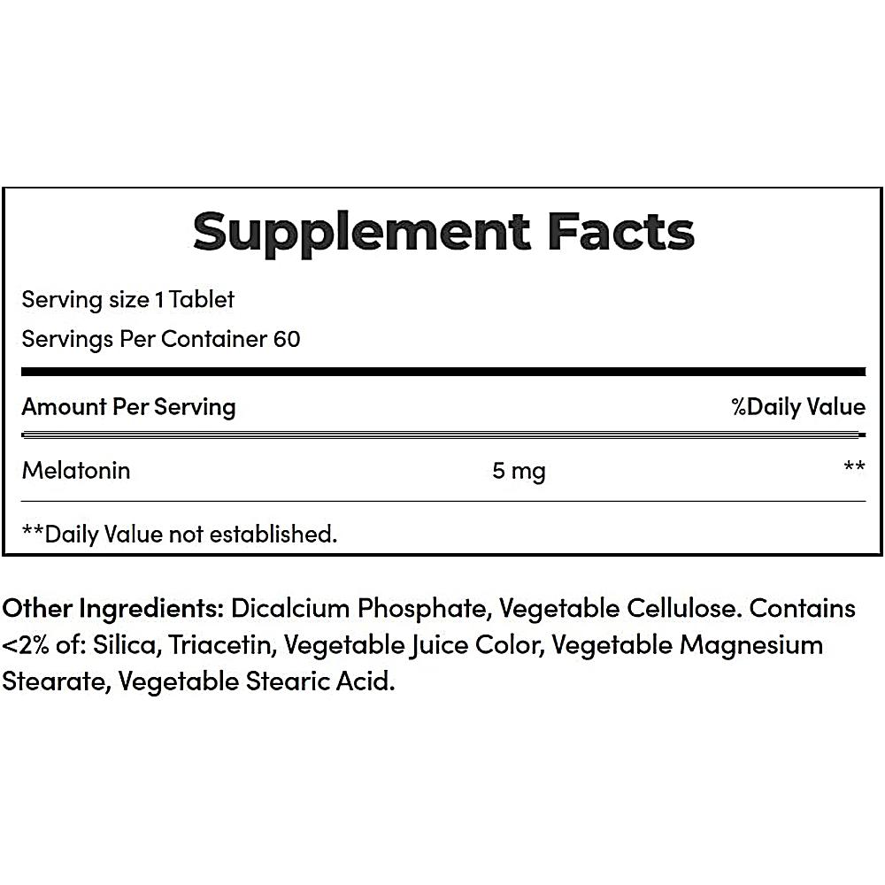 MELATONINA DUAL SPECTRUM NATURE'S BOUNTY 5 MG 60 TABLETAS | PACK 2 - 4