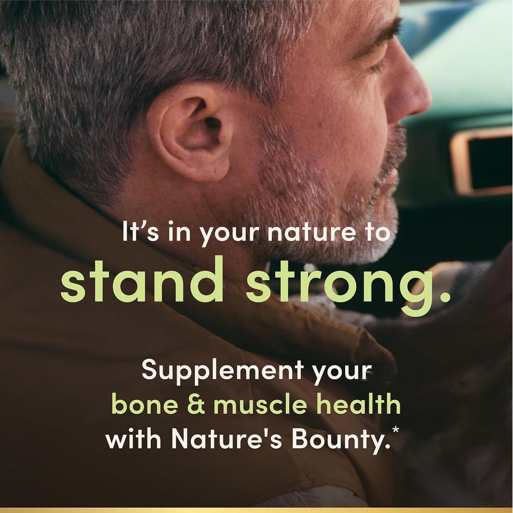 CALCIO + MAGNESIO + ZINC NATURE'S BOUNTY 100 TABLETAS - 4