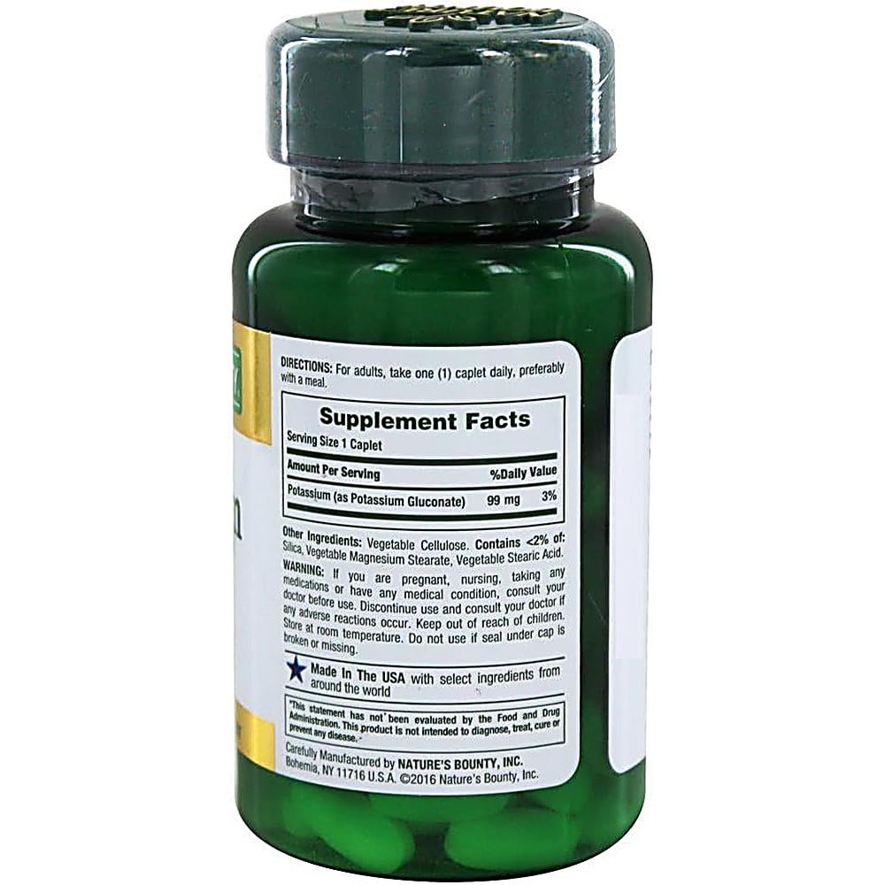 POTASIO NATURE'S BOUNTY 99 MG 100 TABLETAS | PACK 2 - 2