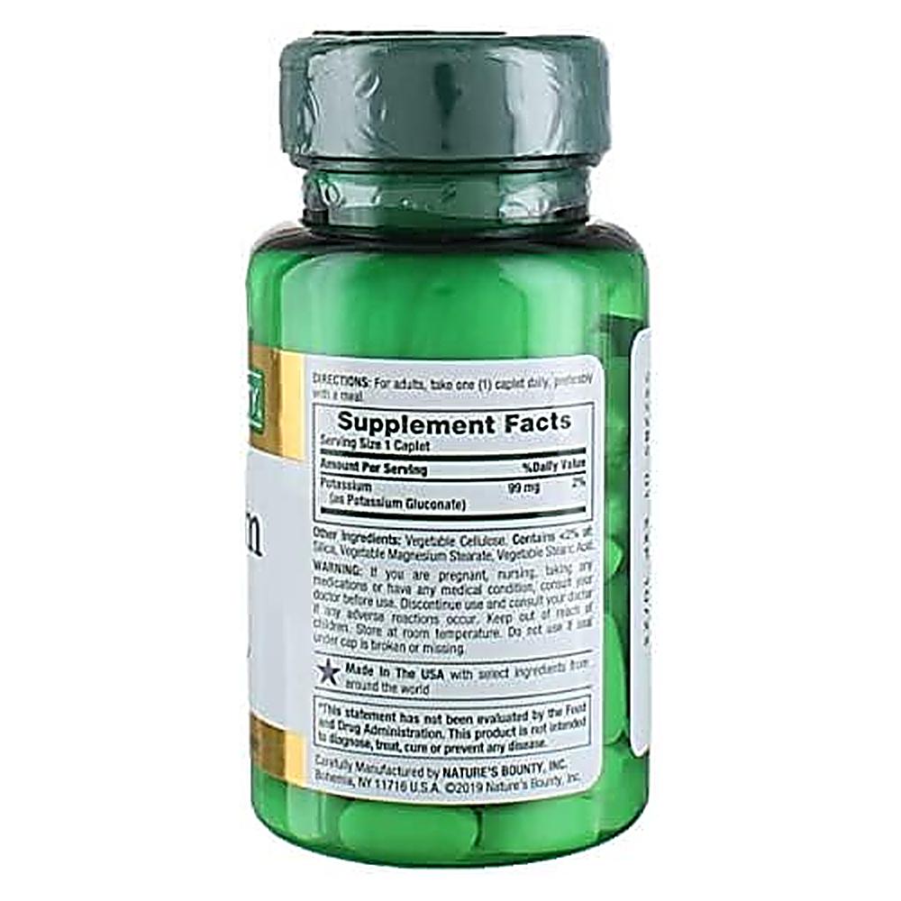 POTASIO NATURE'S BOUNTY 99 MG 100 TABLETAS | PACK 2 - 4