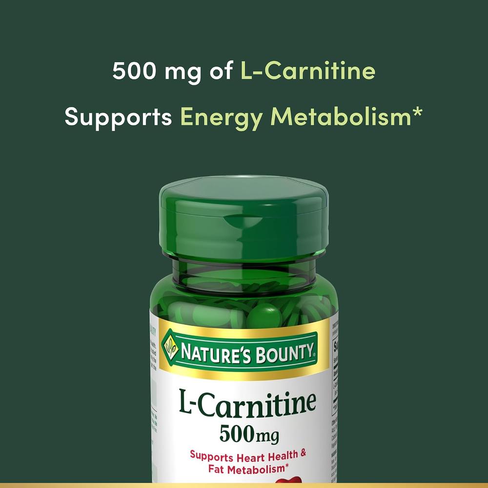 L-CARNITINA NATURE'S BOUNTY 500 MG 30 TABLETAS - 3