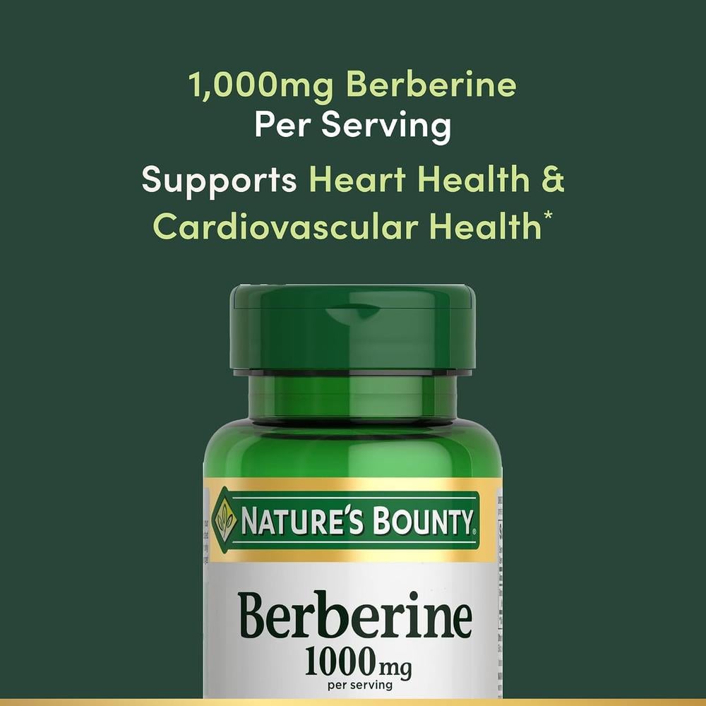 BERBERINA NATURE'S BOUNTY 1000 MG 60 CÁPSULAS - 3