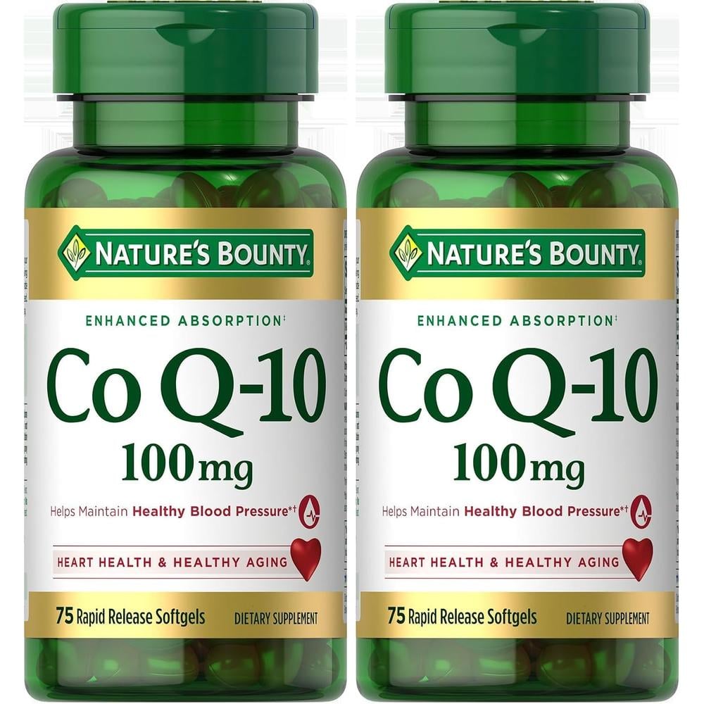 COENZIMA Q10 NATURE'S BOUNTY 100 MG 75 CÁPSULAS BLANDAS | PACK 2 - 1