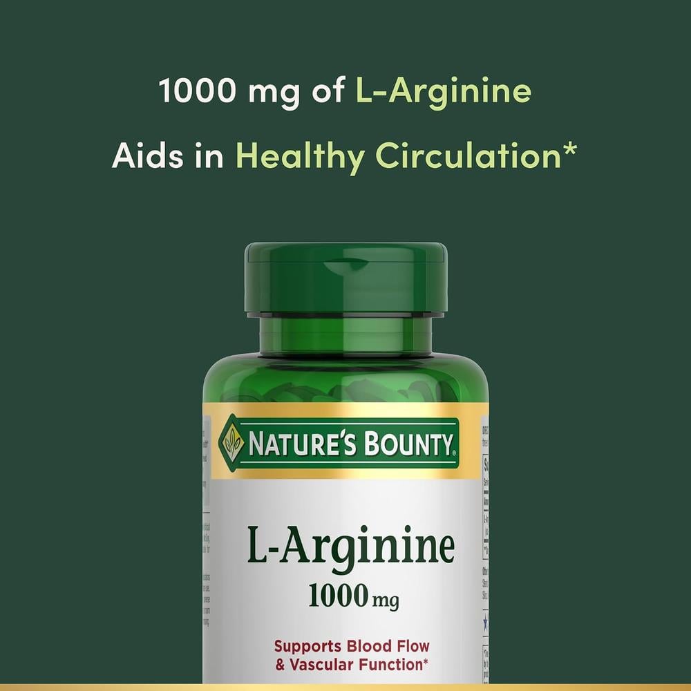 L-ARGININA NATURE'S BOUNTY 1000 MG 50 TABLETAS - 3