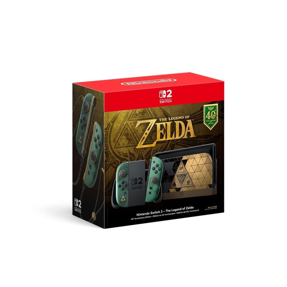CONSOLA NINTENDO SWITCH 2 THE LEGEND OF ZELDA – EDICIÓN 40 ANIVERSARIO - 1