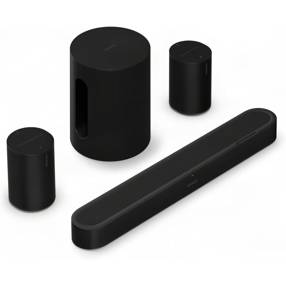 SISTEMA DE AUDIO BARRA BEAM ULTRA + SUB MINI + ERA 100 PAR SONOS | NEGRO - 1