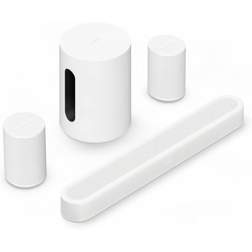 SISTEMA DE AUDIO BARRA BEAM ULTRA + SUB MINI + ERA 100 PAR SONOS | BLANCO - 1