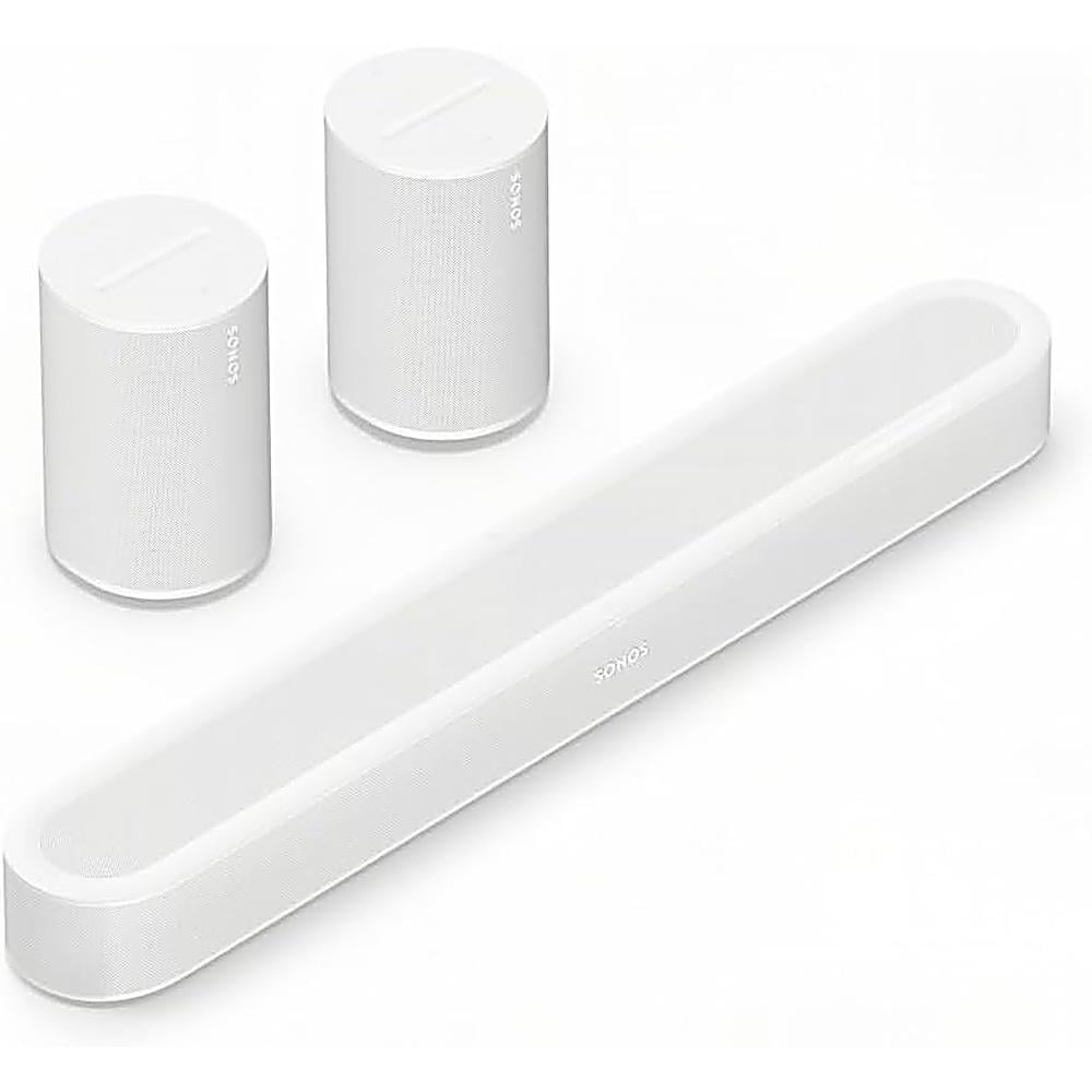 SISTEMA DE AUDIO BARRA BEAM ULTRA + ERA 100 PAR SONOS | BLANCO - 1