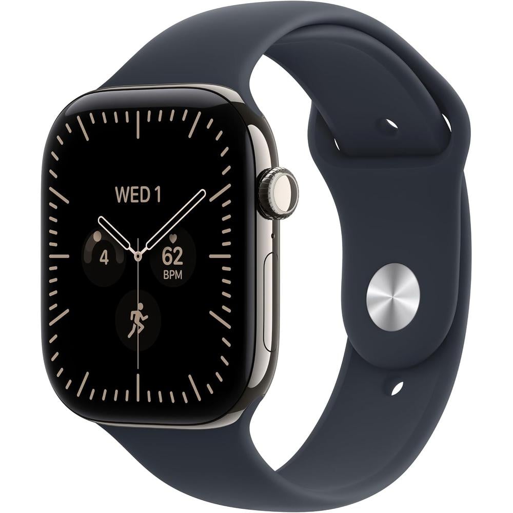 APPLE WATCH SERIES 12 (GPS + CELLULAR) 46MM NATURAL TITANIUM + SPORT BAND NAVY BLUE - M/L - 1