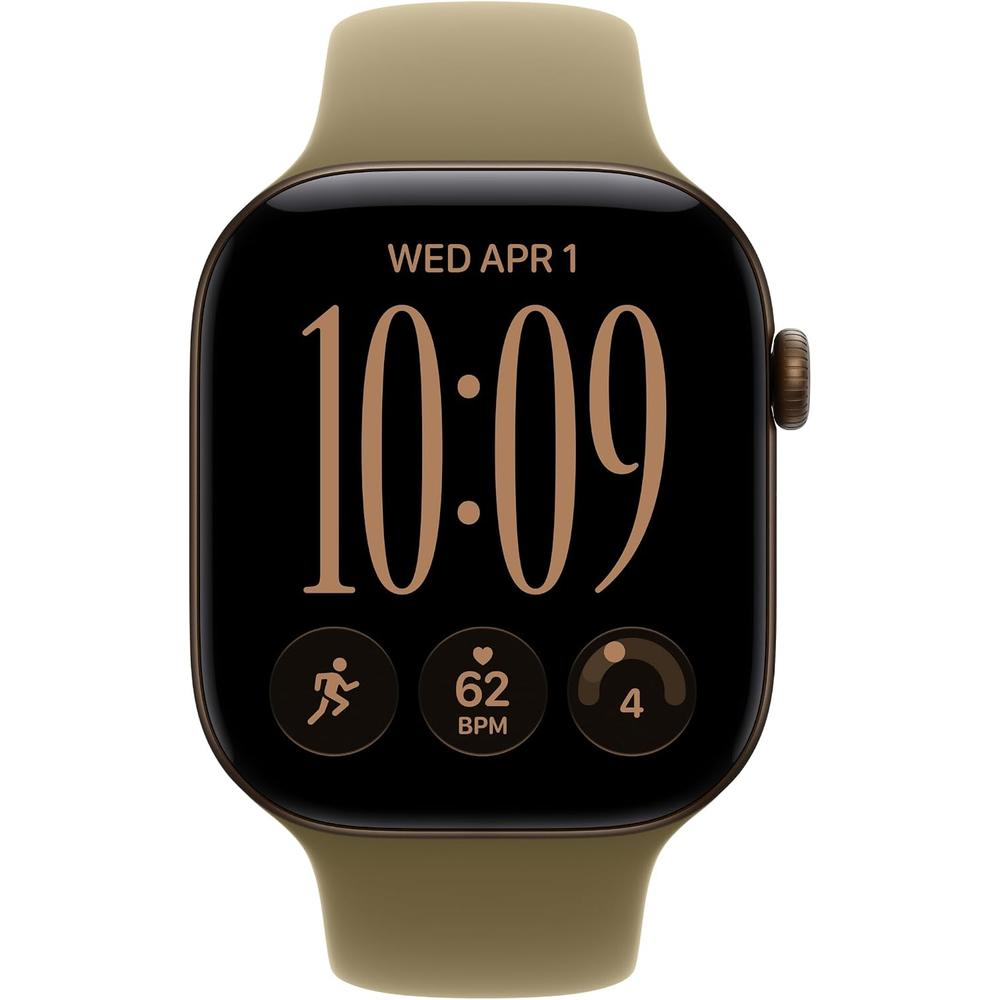 APPLE WATCH SERIES 12 (GPS) 46MM DARK BRONZE ALUMINUM + SPORT BAND OLIVE - M/L - 2
