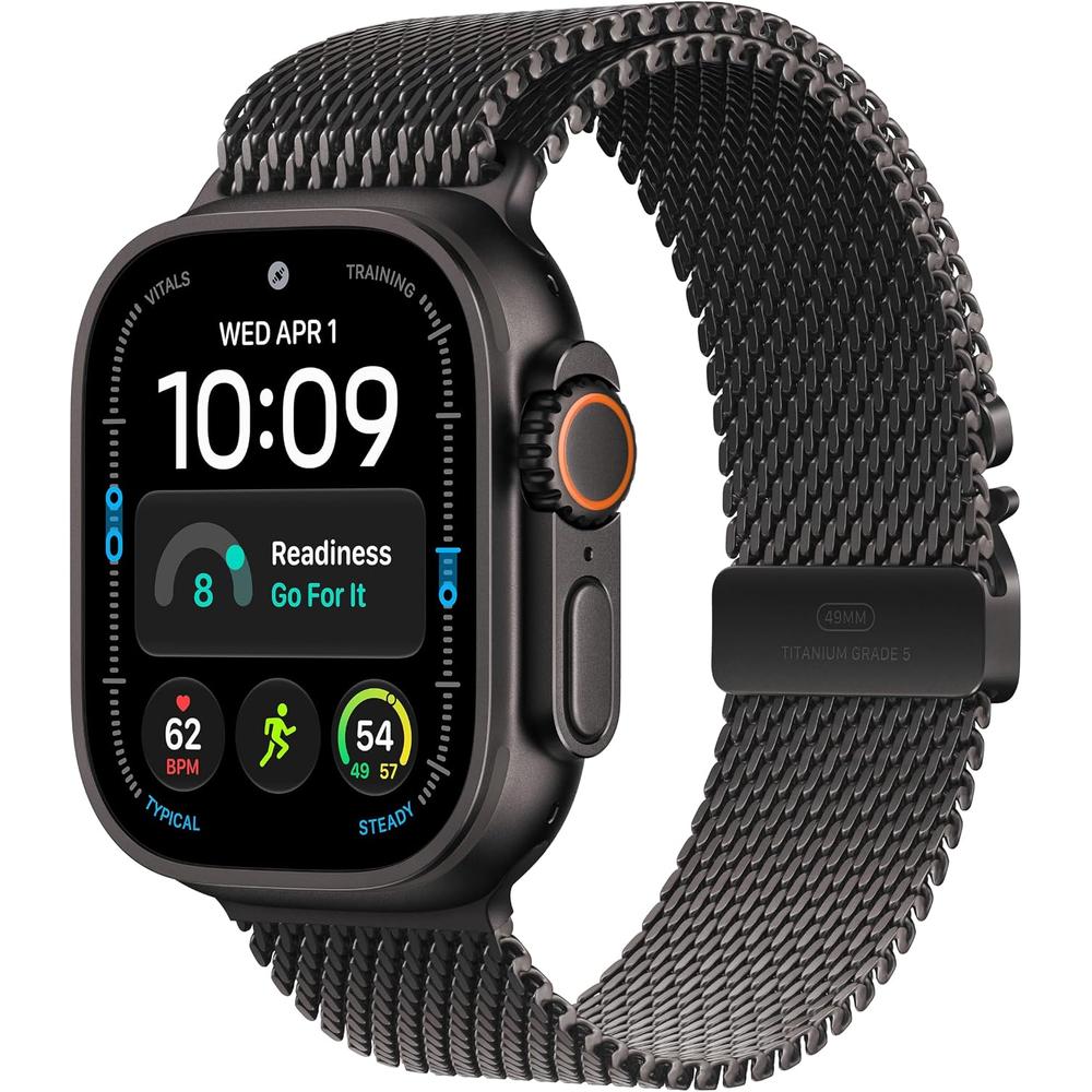 APPLE WATCH ULTRA 4 (GPS + CELLULAR) 49MM BLACK TITANIUM + TITANIUM MILANESE LOOP BLACK - M - 1