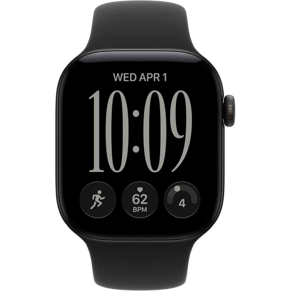 APPLE WATCH SERIES 12 (GPS + CELLULAR) 42MM BLACK ALUMINUM + SPORT BAND BLACK - S/M - 2