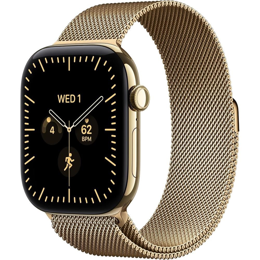 APPLE WATCH SERIES 12 (GPS + CELLULAR) 46MM RADIANT GOLD TITANIUM + MILANESE LOOP RADIANT GOLD - M/L - 1