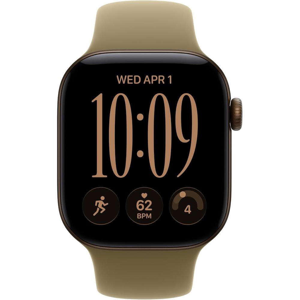 APPLE WATCH SERIES 12 (GPS) 42MM DARK BRONZE ALUMINUM + SPORT BAND OLIVE - S/M - 2