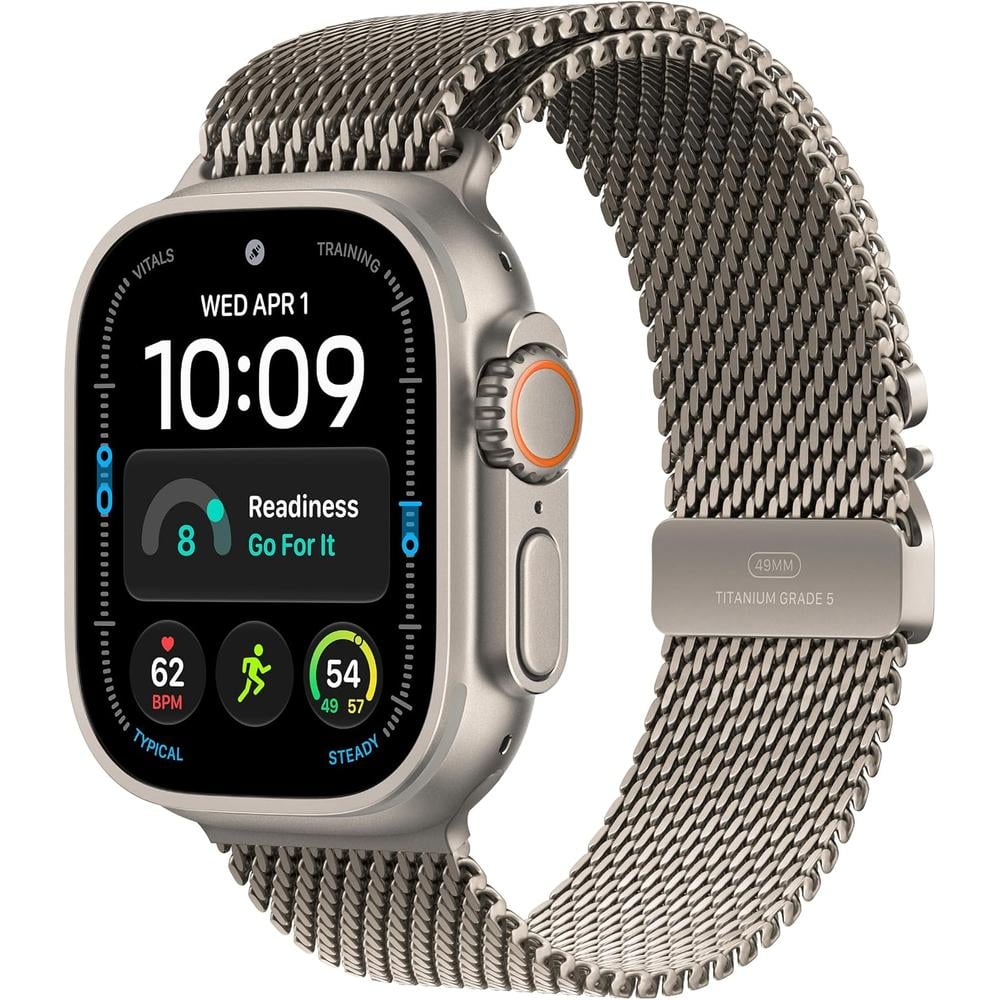 APPLE WATCH ULTRA 4 (GPS + CELLULAR) 49MM NATURAL TITANIUM + MILANESE LOOP NATURAL TITANIUM - S - 1