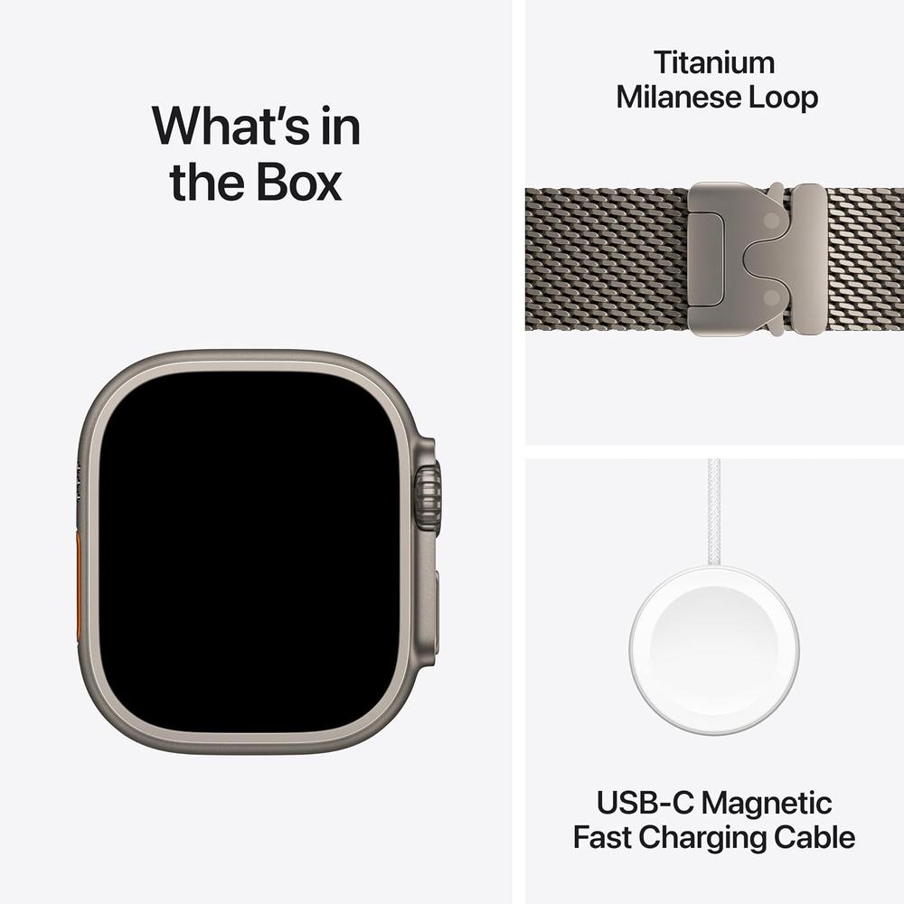 APPLE WATCH ULTRA 4 (GPS + CELLULAR) 49MM NATURAL TITANIUM + MILANESE LOOP NATURAL TITANIUM - S - 8