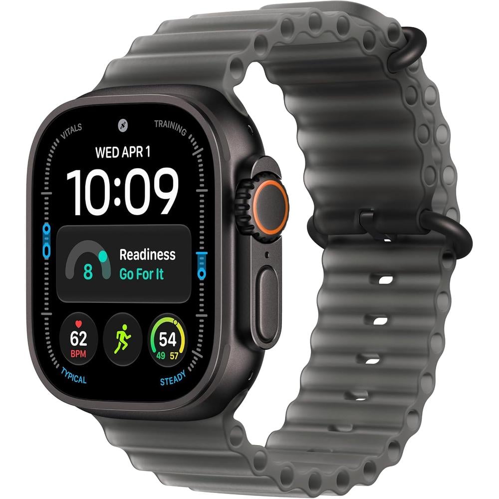 APPLE WATCH ULTRA 4 (GPS + CELLULAR) 49MM BLACK TITANIUM + OCEAN BAND TRANSLUCENT BLACK - ONE SIZE - 1