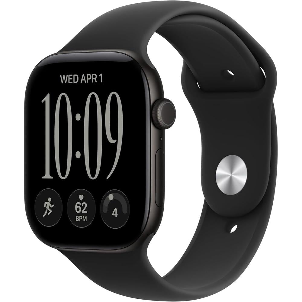APPLE WATCH SERIES 12 (GPS) 46MM BLACK ALUMINUM + SPORT BAND BLACK - M/L - 1