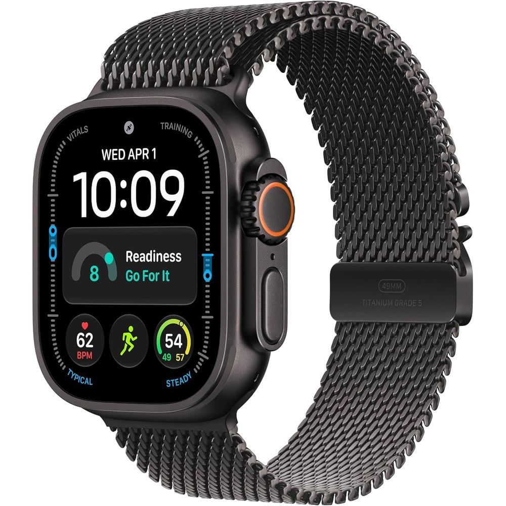 APPLE WATCH ULTRA 4 (GPS + CELLULAR) 49MM BLACK TITANIUM + TITANIUM MILANESE LOOP BLACK - L - 1