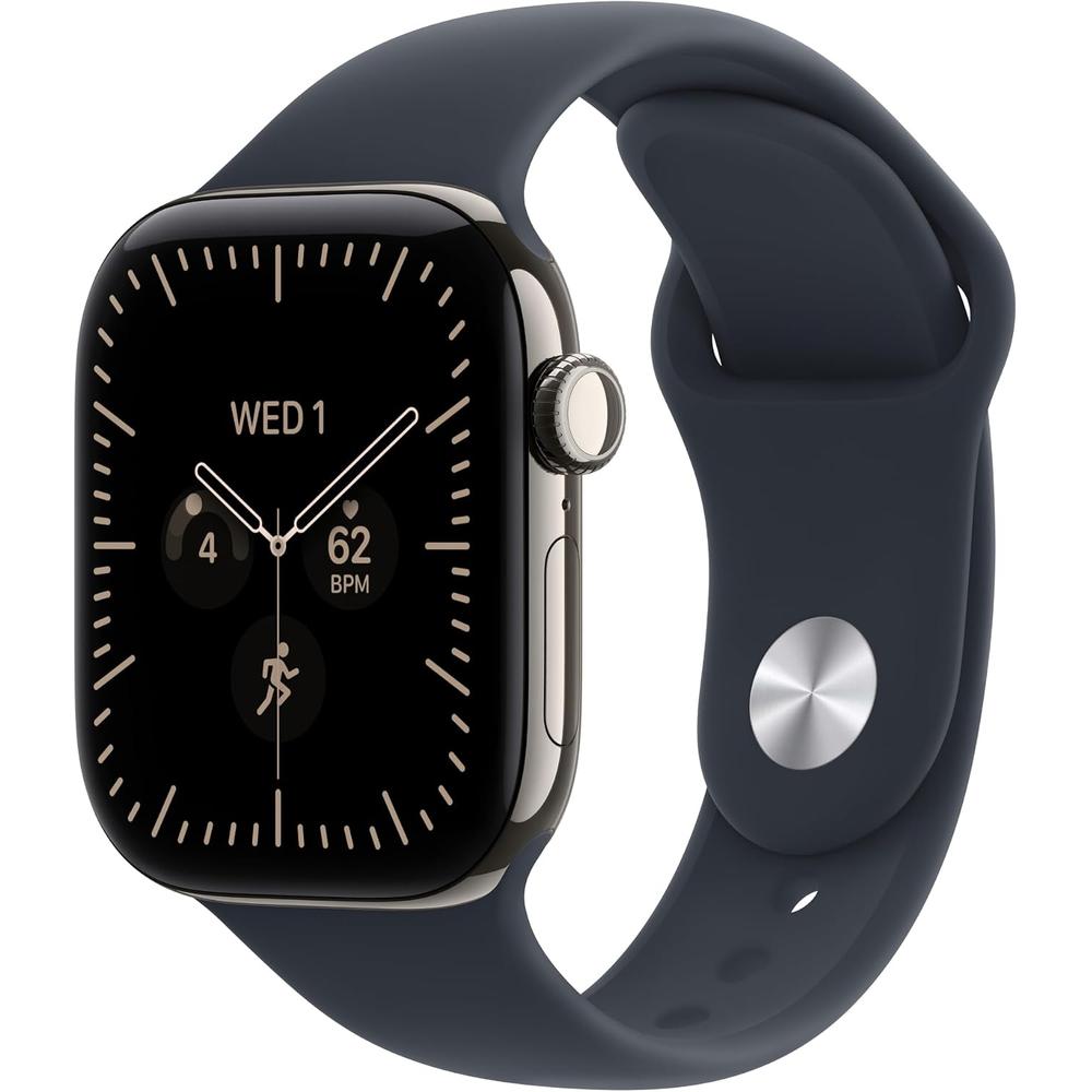 APPLE WATCH SERIES 12 (GPS + CELLULAR) 42MM NATURAL TITANIUM + SPORT BAND NAVY BLUE - S/M - 1