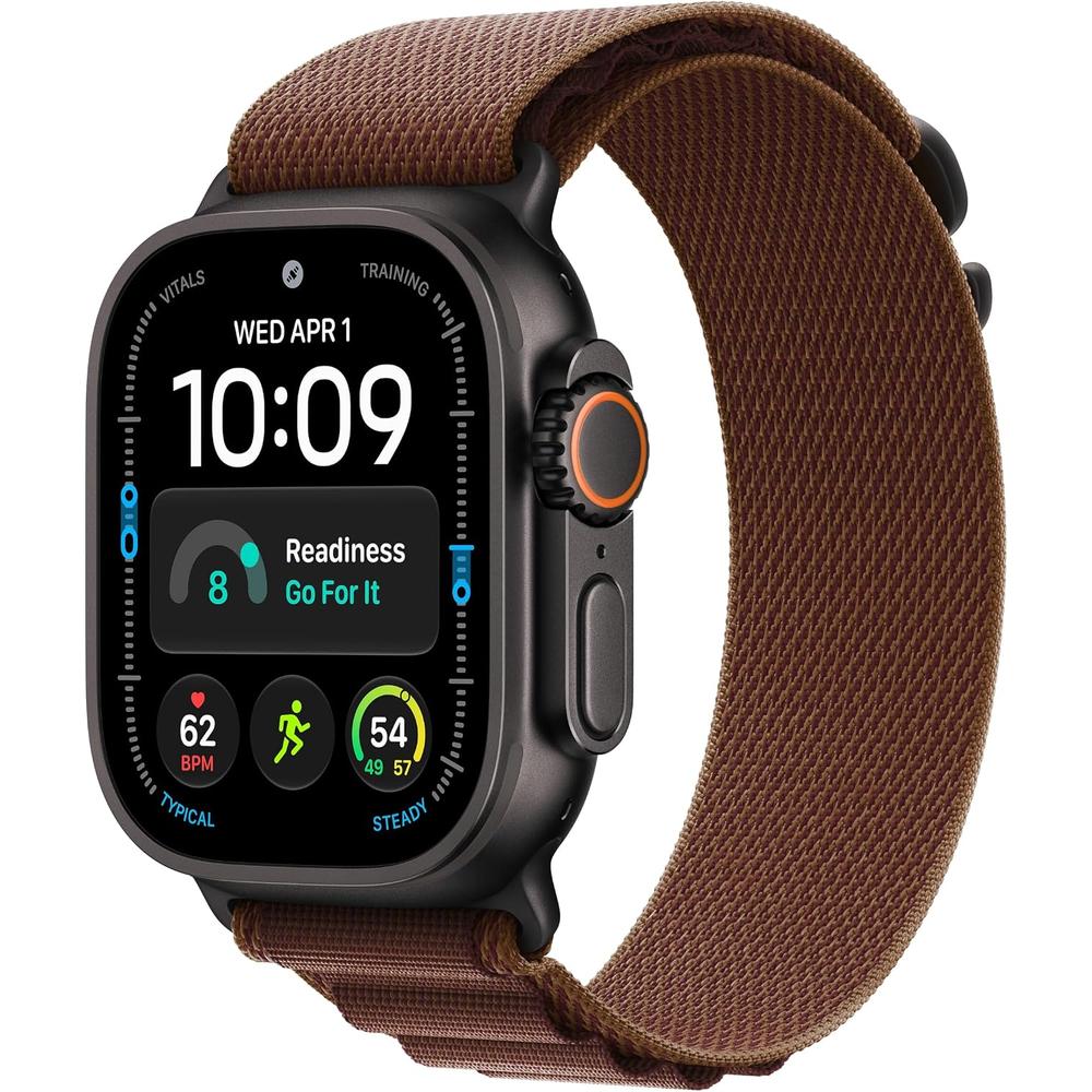 APPLE WATCH ULTRA 4 (GPS + CELLULAR) 49MM BLACK TITANIUM + ALPINE LOOP BURGUNDY - M - 1
