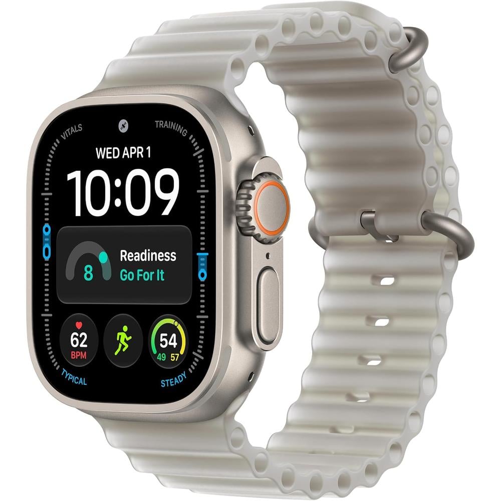 APPLE WATCH ULTRA 4 (GPS + CELLULAR) 49MM NATURAL TITANIUM + OCEAN BAND TRANSLUCENT GRAY - ONE SIZE - 1