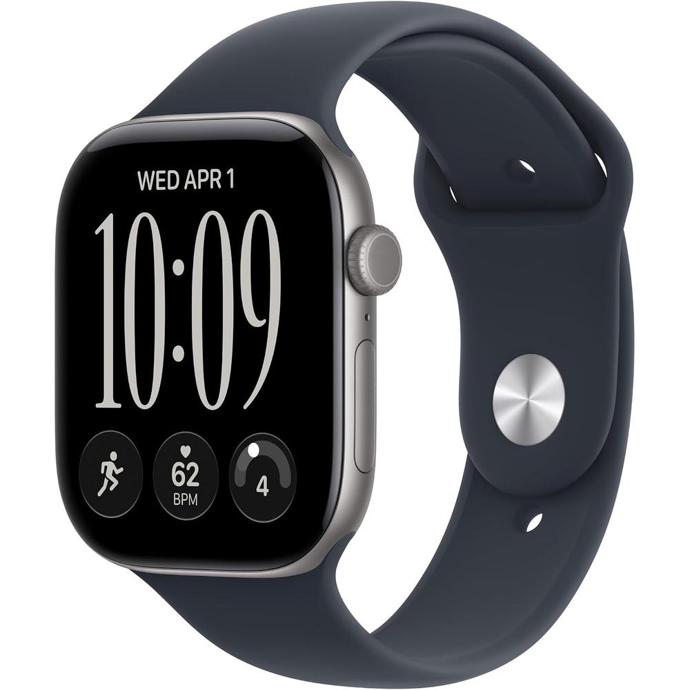 APPLE WATCH SERIES 12 (GPS + CELLULAR) 46MM SPACE GRAY ALUMINUM + SPORT BAND NAVY BLUE - M/L - 1