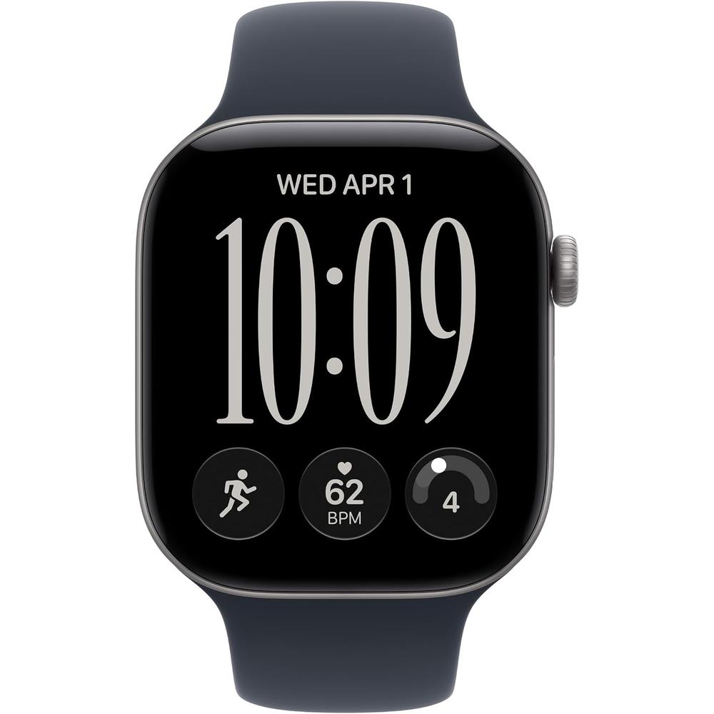 APPLE WATCH SERIES 12 (GPS + CELLULAR) 46MM SPACE GRAY ALUMINUM + SPORT BAND NAVY BLUE - M/L - 2