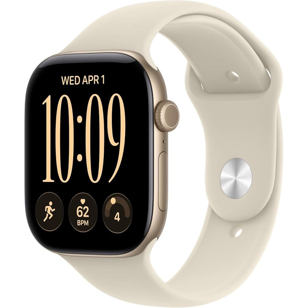 APPLE WATCH SERIES 12 (GPS + CELLULAR) 46MM LIGHT GOLD ALUMINUM + SPORT BAND SAND - M/L - 1