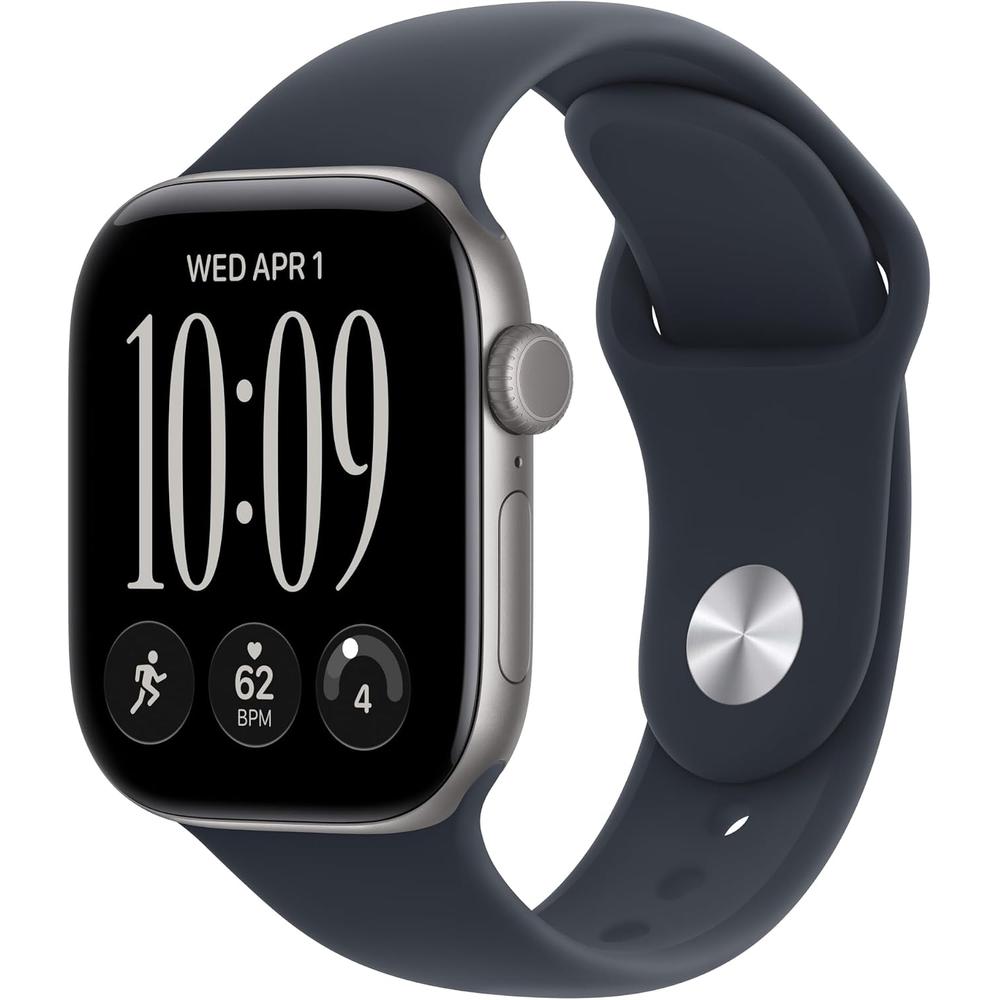 APPLE WATCH SERIES 12 (GPS) 42MM SPACE GRAY ALUMINUM + SPORT BAND NAVY BLUE - S/M - 1