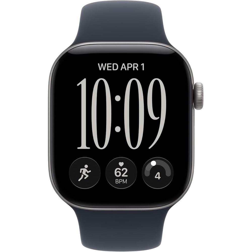 APPLE WATCH SERIES 12 (GPS) 42MM SPACE GRAY ALUMINUM + SPORT BAND NAVY BLUE - S/M - 2