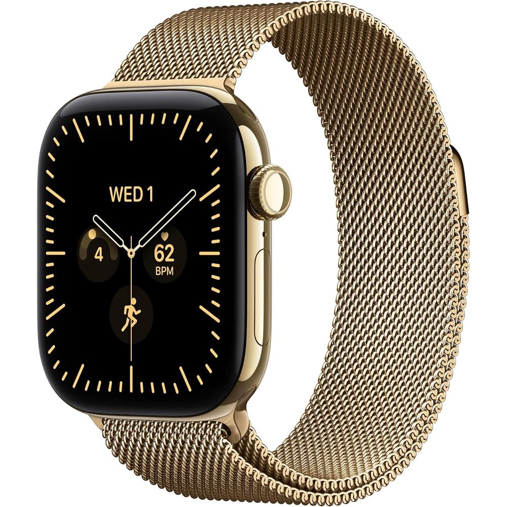 APPLE WATCH SERIES 12 (GPS + CELLULAR) 42MM RADIANT GOLD TITANIUM + MILANESE LOOP RADIANT GOLD - S/M - 1