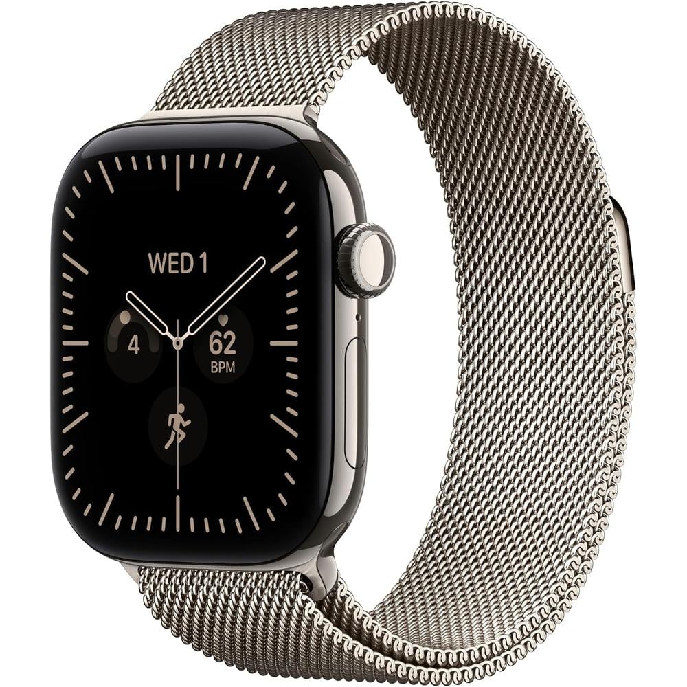 APPLE WATCH SERIES 12 (GPS + CELLULAR) 42MM NATURAL TITANIUM + MILANESE LOOP NATURAL - S/M - 1