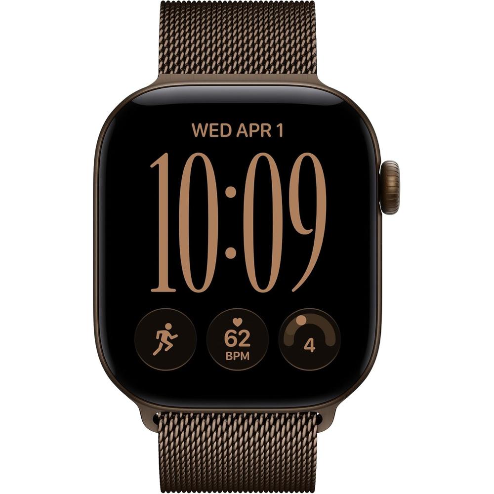 APPLE WATCH SERIES 12 (GPS) 42MM DARK BRONZE ALUMINUM + MILANESE LOOP DARK BRONZE - S/M - 2
