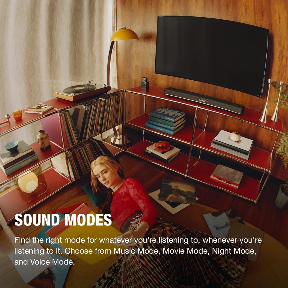 BARRA DE SONIDO DOLBY ATMOS HESTON 60 MARSHALL | NEGRO - 5
