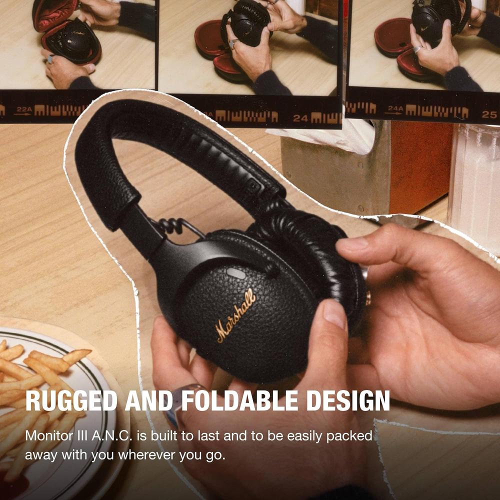 AUDÍFONOS INALÁMBRICOS OVER-EAR CANCELACIÓN DE RUIDO MONITOR III ANC MARSHALL | NEGRO - 5