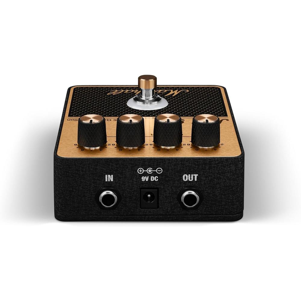 PEDAL DE EFECTO OVERDRIVE DISTORSIÓN JCM900 MARSHALL | NEGRO Y DORADO - 2