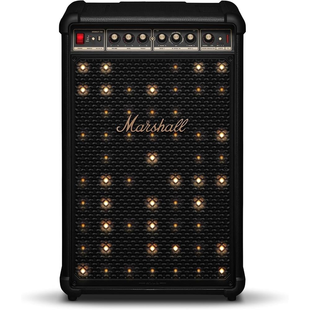 PARLANTE PORTÁTIL DE FIESTA BROMLEY 750 MARSHALL | NEGRO Y BRONCE - 1
