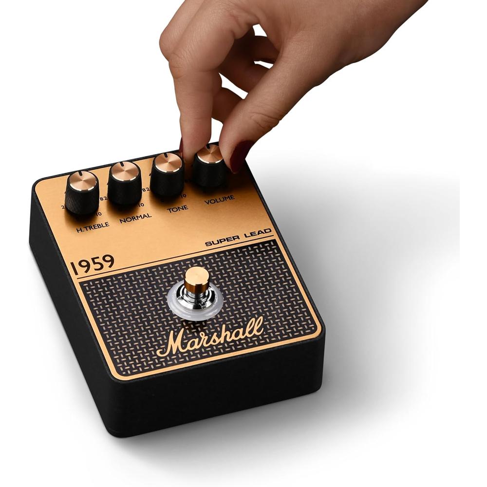 PEDAL DE EFECTO OVERDRIVE DISTORSIÓN 1959 MARSHALL | NEGRO Y DORADO - 4