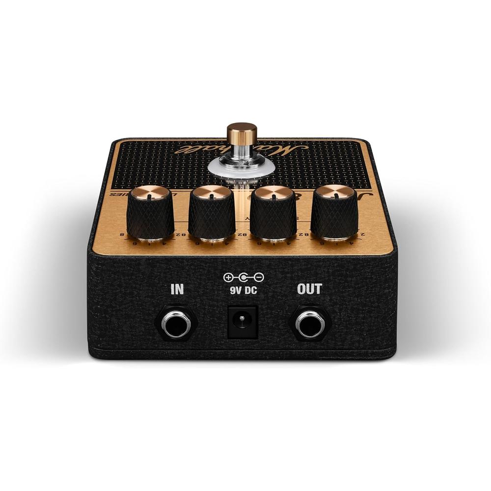 PEDAL DE EFECTO OVERDRIVE DISTORSIÓN JCM800 MARSHALL | NEGRO Y DORADO - 2