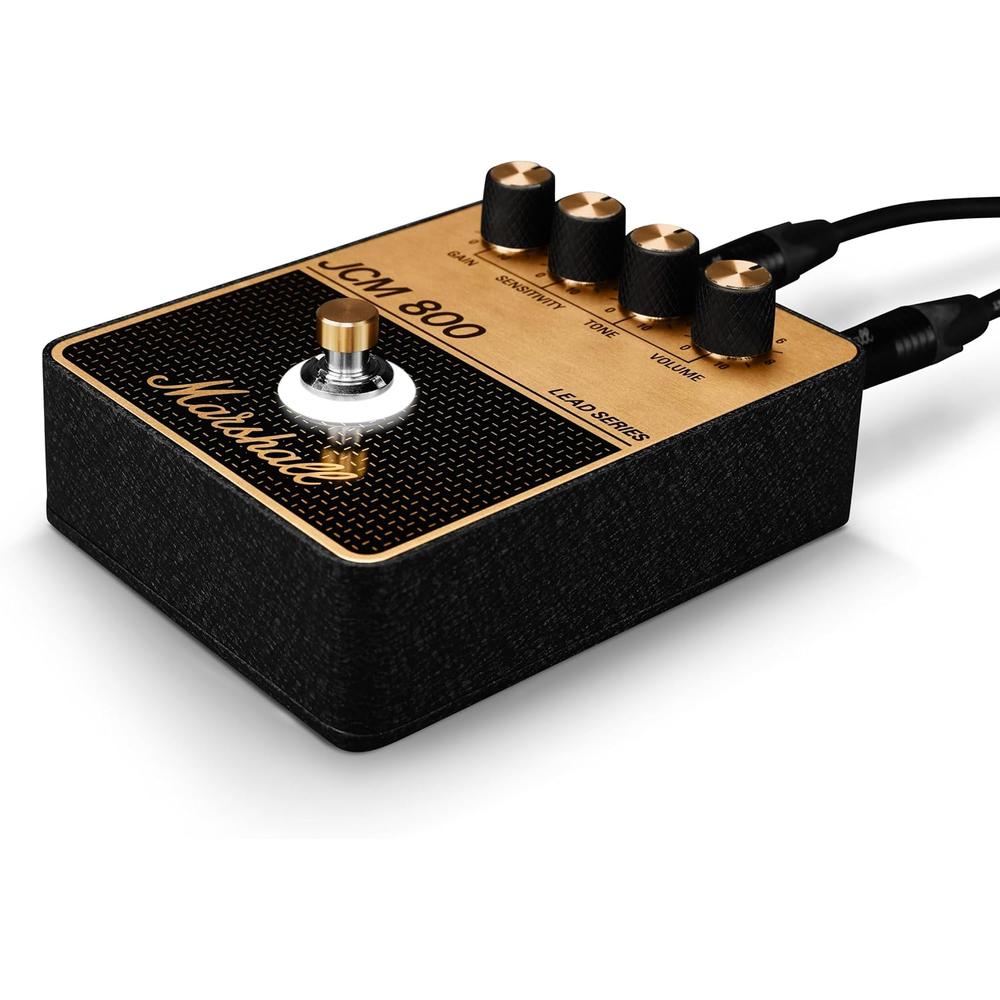 PEDAL DE EFECTO OVERDRIVE DISTORSIÓN JCM800 MARSHALL | NEGRO Y DORADO - 3