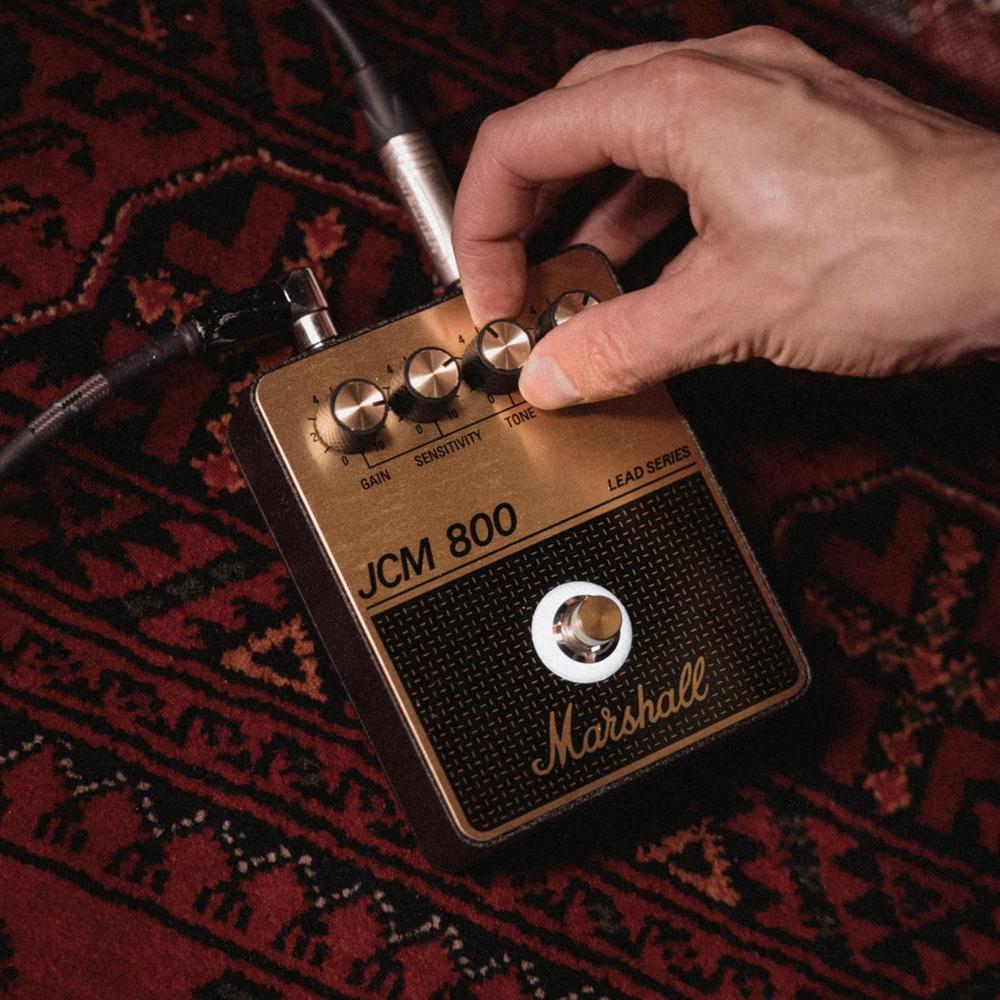 PEDAL DE EFECTO OVERDRIVE DISTORSIÓN JCM800 MARSHALL | NEGRO Y DORADO - 6