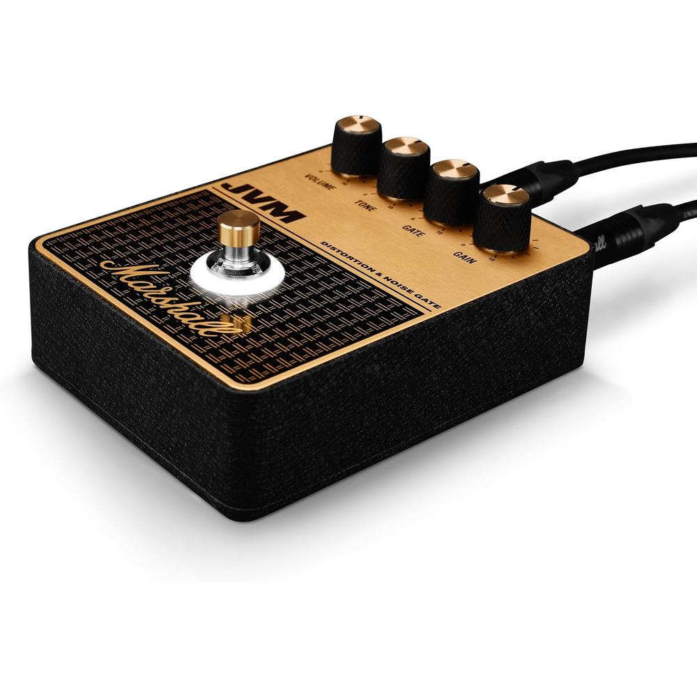 PEDAL DE EFECTO OVERDRIVE DISTORSIÓN JVM MARSHALL | NEGRO Y DORADO - 3
