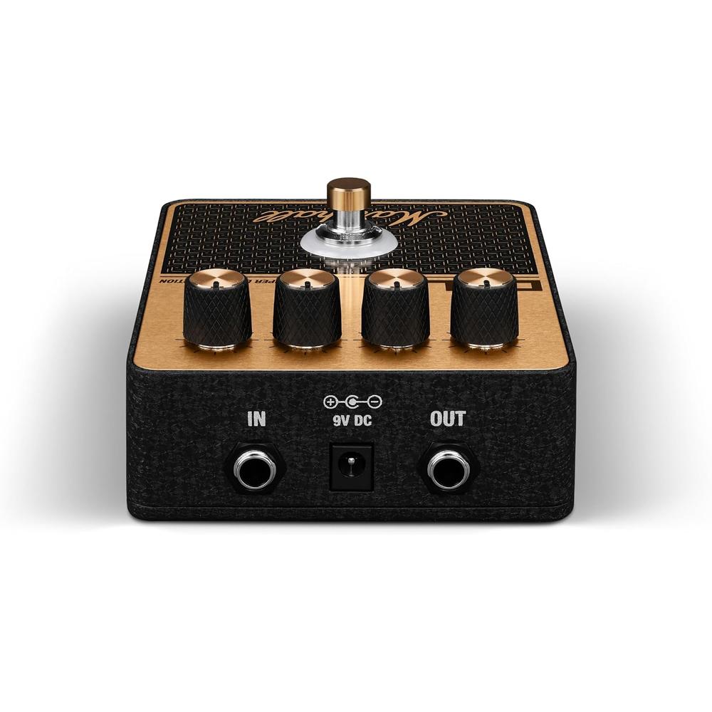 PEDAL DE EFECTO OVERDRIVE DISTORSIÓN DSL MARSHALL | NEGRO Y DORADO - 2